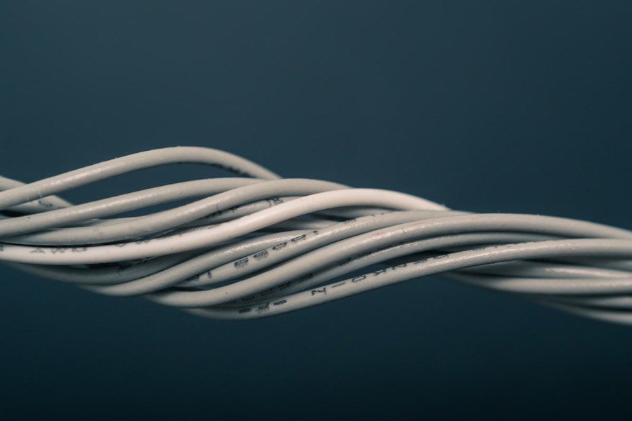 Coiled electrical cable and wiring goods