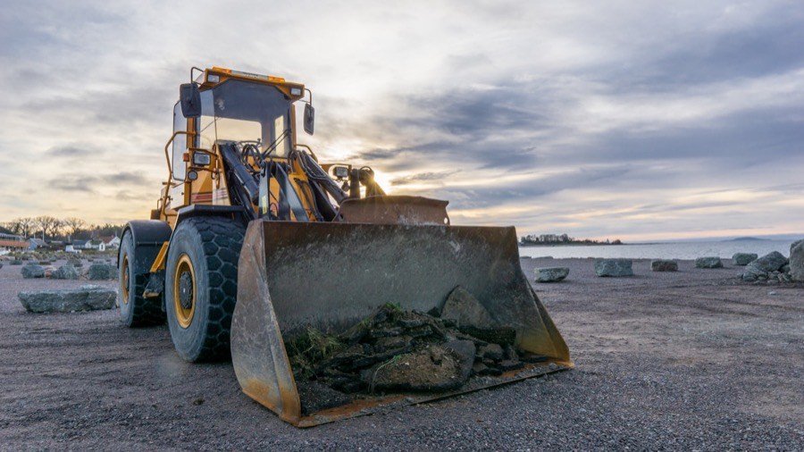 Front loader used for material handling and loading